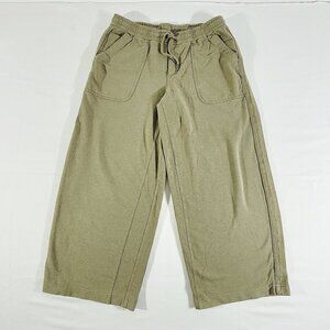 ATHLETA 10T (Actual 31-37 x 26.5) Farallon Heathered Wide Leg Crop Pants Capris